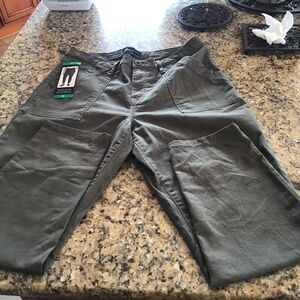 Banana Republic Ladies' High Rise Twill Pants, Olive Green, Size 12, NWT